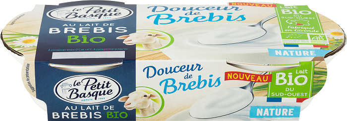 Yaourt à la Grecque au lait de brebis nature - Le Petit Basque
