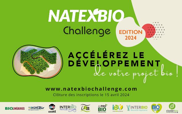 Natexbio Challenge : accélérez le développement de votre projet bio